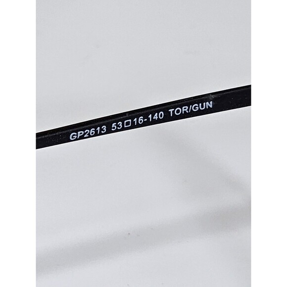 GIANNI PO WOMEN'S EYEGLASSES GP 2613 53-16 140 Brown Tort/gun NWT DEMO LENSES - Picture 10 of 16